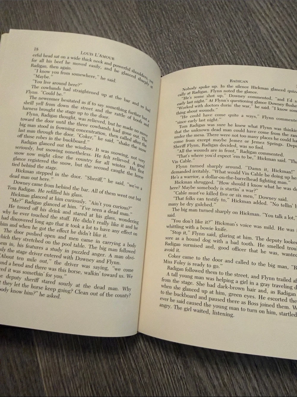 Louis L'Amour Hardback - Radigan